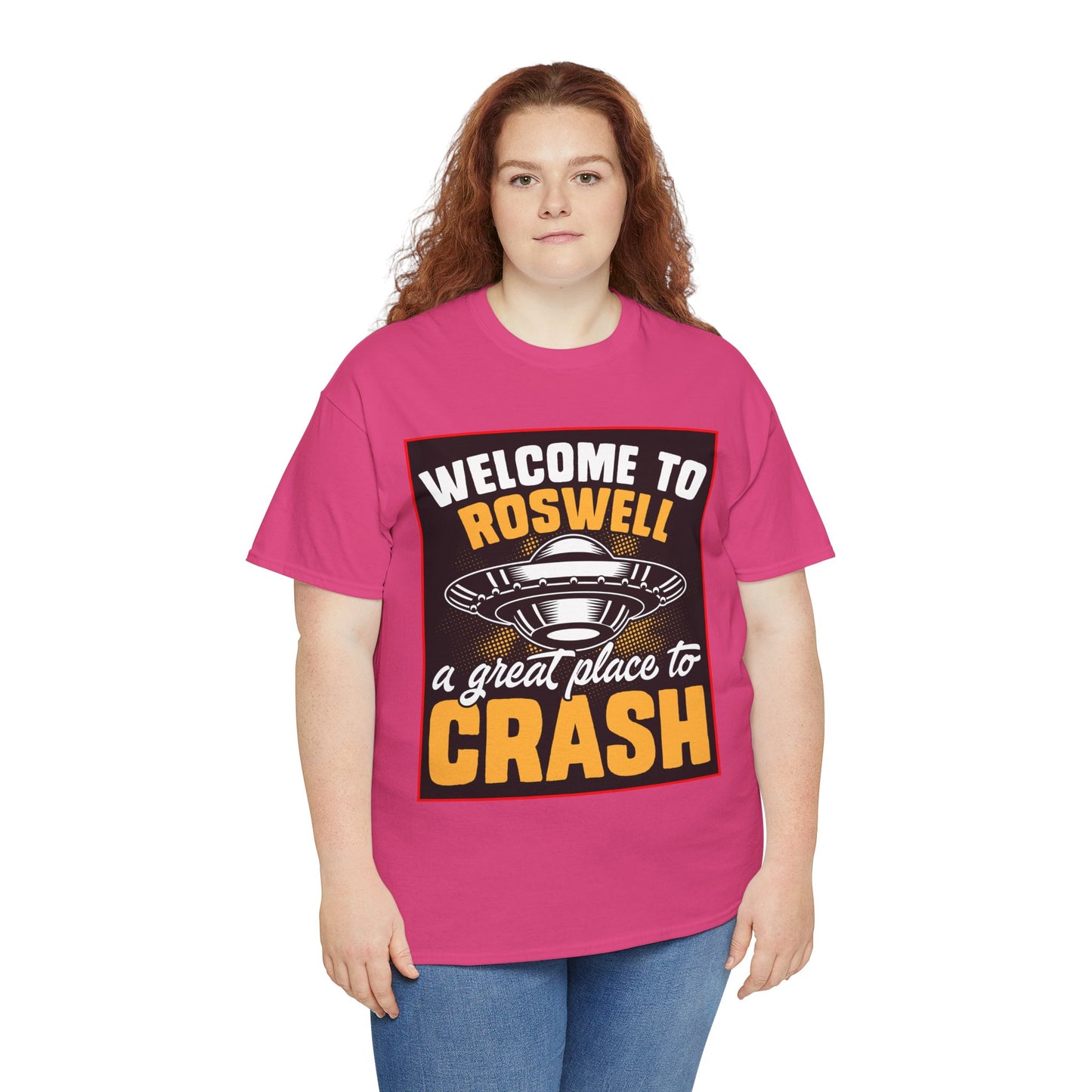 Roswell, UFO, Unisex Heavy Cotton Tee
