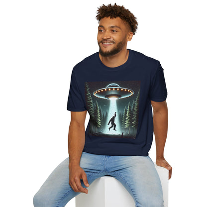 Funny UFO Abduction Unisex T-Shirt, Alien Theme Tee, Gift for Sci-Fi Lovers, Cool Graphic Shirt, Quirky Apparel, Unique Vintage Style