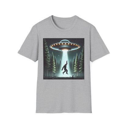Funny UFO Abduction Unisex T-Shirt, Alien Theme Tee, Gift for Sci-Fi Lovers, Cool Graphic Shirt, Quirky Apparel, Unique Vintage Style