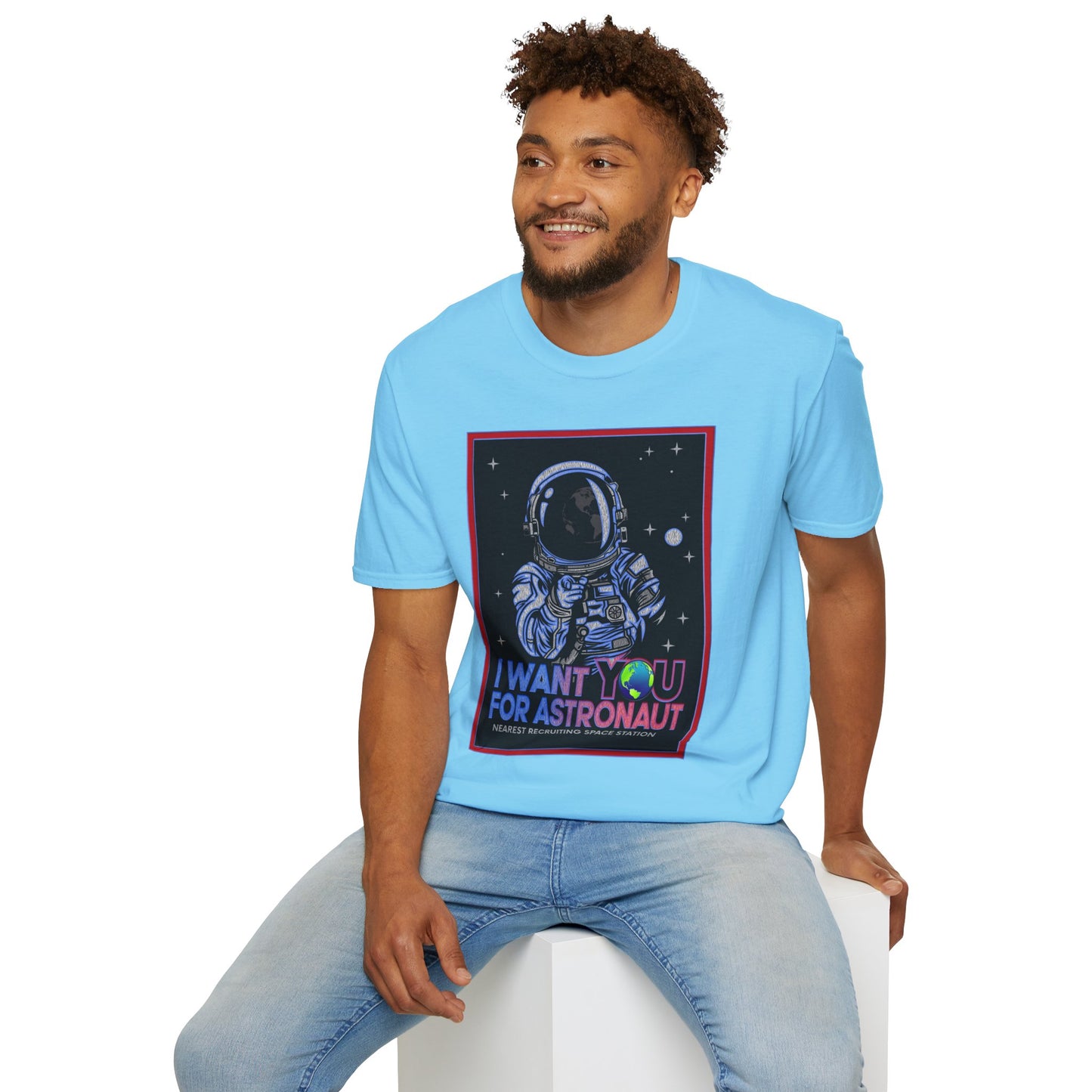Astronaut Recruitment T-Shirt, Space Lover Gift, Unisex Tee, Science Fiction Apparel, Graphic Shirt, Outer Space Fashion, Graphic design