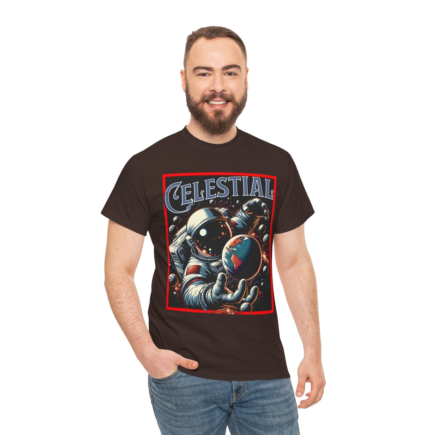 Celestial Astronaut Tee - Unisex Vintage Space Graphic T-Shirt, png, t-shirt, tshirts