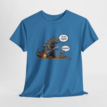 Godzilla, Son and SpaceX, Unisex Heavy Cotton Tee, print design, t-shirt, t-shirts, t-shirts, png, funny, cartoons, tee