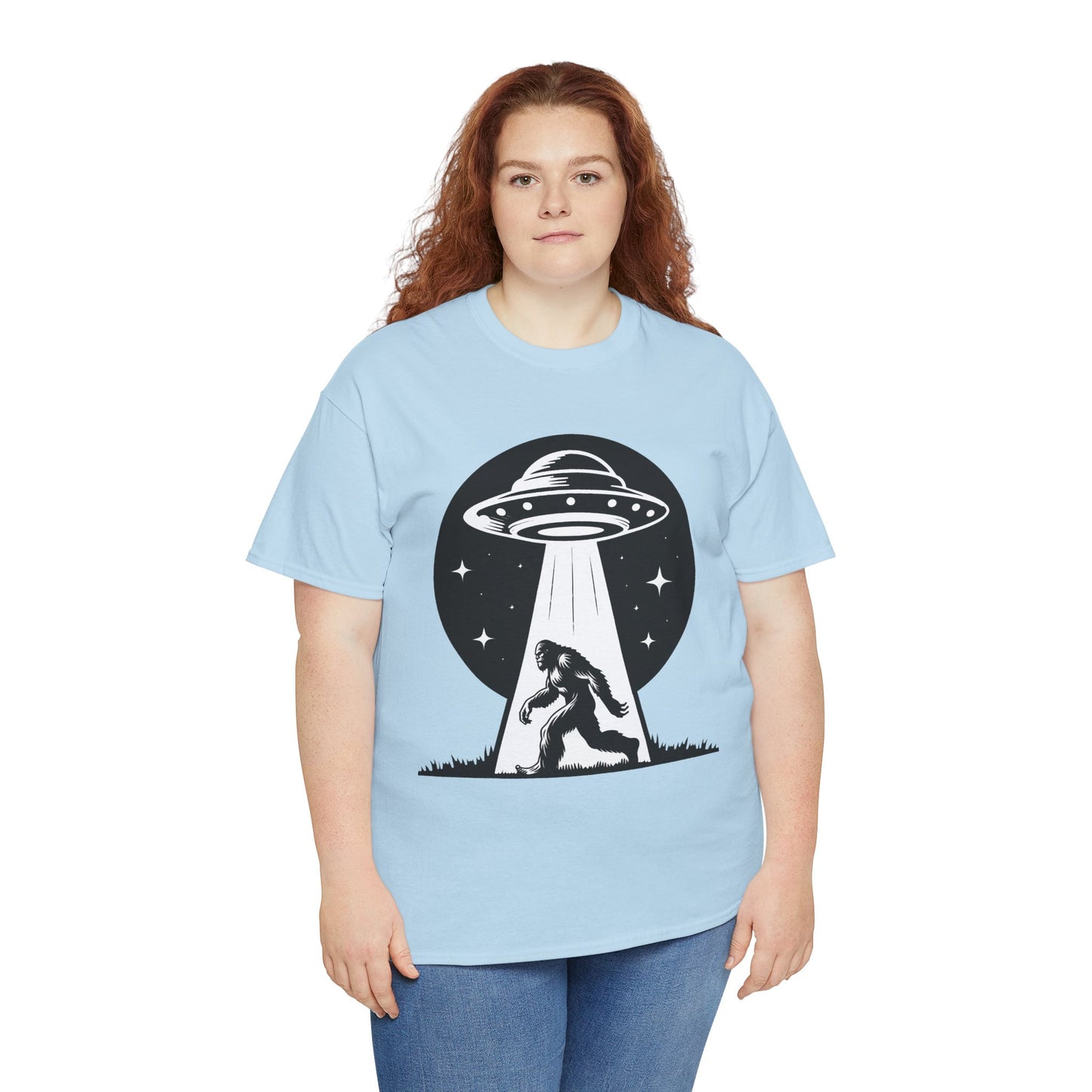 Bigfoot UFO Unisex Tee Graphic Design T-Shirt, GraphicTees, png, sublimation