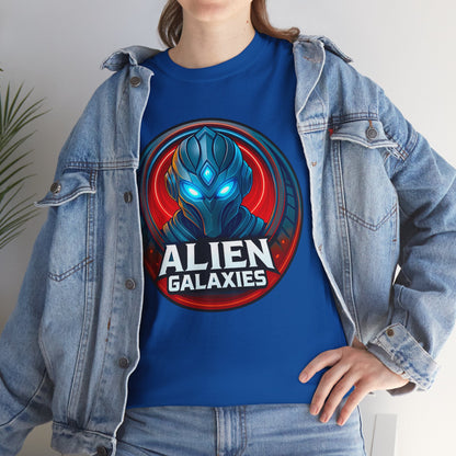 Alien Galaxies T-Shirt — Sci‑Fi Alien Emblem Tee, unisex, t-shirt, png, graphic design