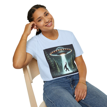 Funny UFO Abduction Unisex T-Shirt, Alien Theme Tee, Gift for Sci-Fi Lovers, Cool Graphic Shirt, Quirky Apparel, Unique Vintage Style