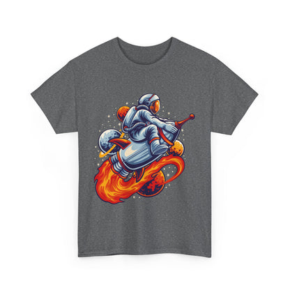 Retro Space Explorer Unisex Heavy Cotton Tee, graphic designed, tees, t-shirt, t-shirts, png