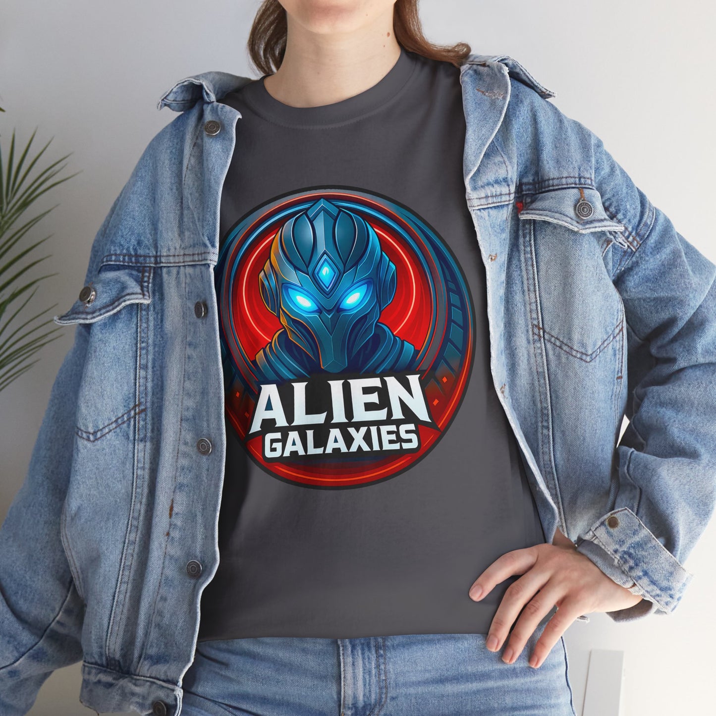 Alien Galaxies T-Shirt — Sci‑Fi Alien Emblem Tee, unisex, t-shirt, png, graphic design