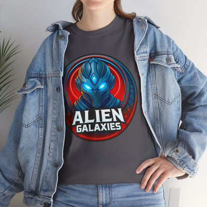Alien Galaxies T-Shirt — Sci‑Fi Alien Emblem Tee, unisex, t-shirt, png, graphic design