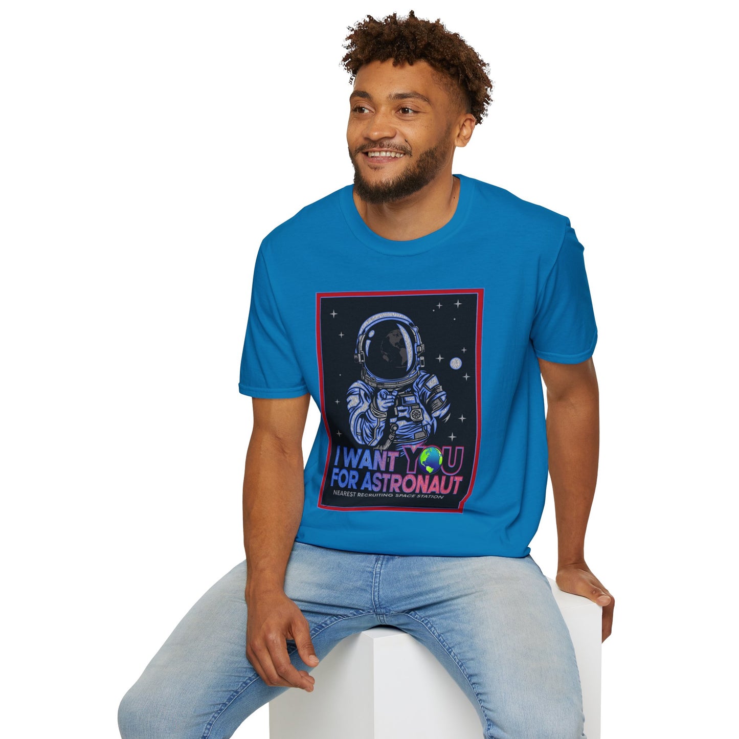 Astronaut Recruitment T-Shirt, Space Lover Gift, Unisex Tee, Science Fiction Apparel, Graphic Shirt, Outer Space Fashion, Graphic design