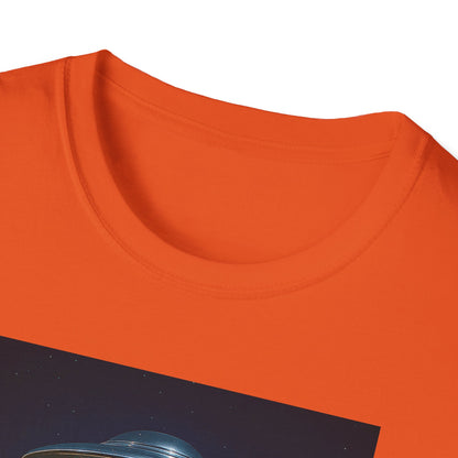 Luxor UFO, Las Vegas UFO Unisex Softstyle T-Shirt - Retro Nevada Design, graphic design, t-shirts, tshirts, tees, GraphicTees, png