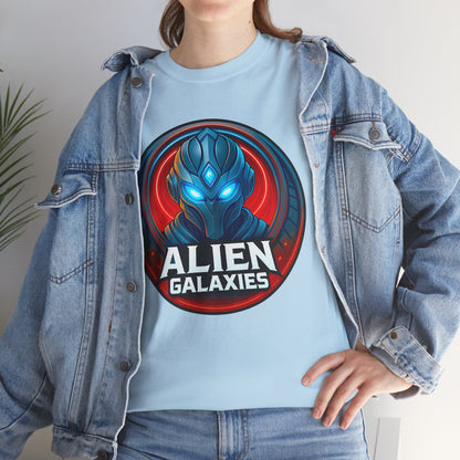 Alien Galaxies T-Shirt — Sci‑Fi Alien Emblem Tee, unisex, t-shirt, png, graphic design