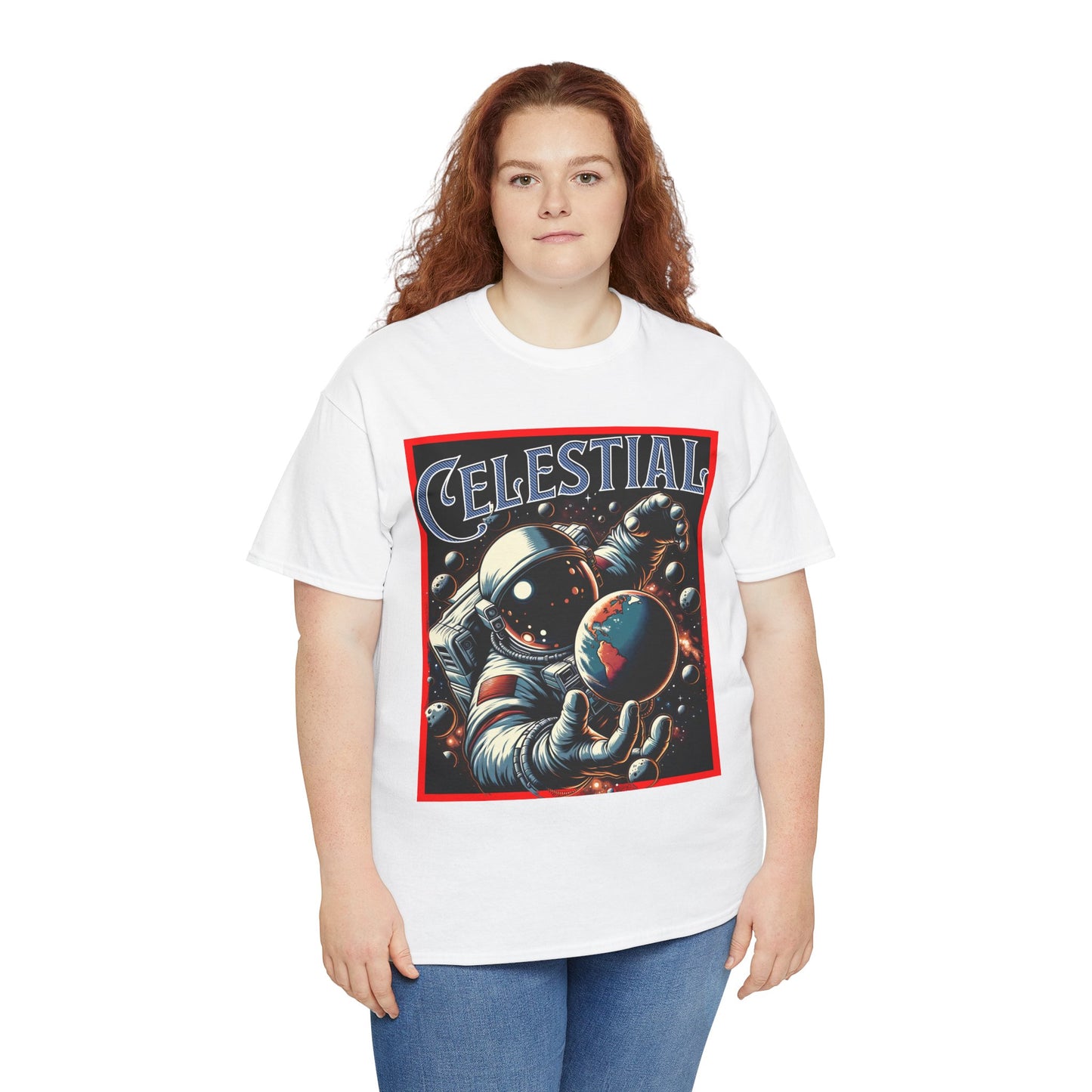 Celestial Astronaut Tee - Unisex Vintage Space Graphic T-Shirt, png, t-shirt, tshirts