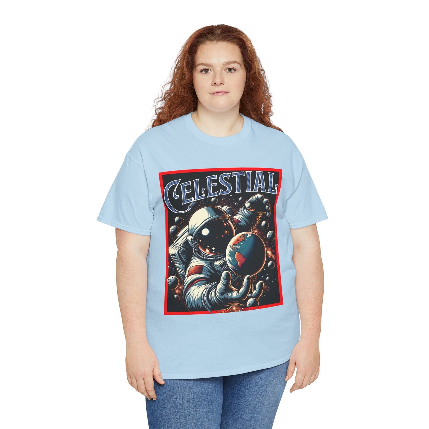 Celestial Astronaut Tee - Unisex Vintage Space Graphic T-Shirt, png, t-shirt, tshirts