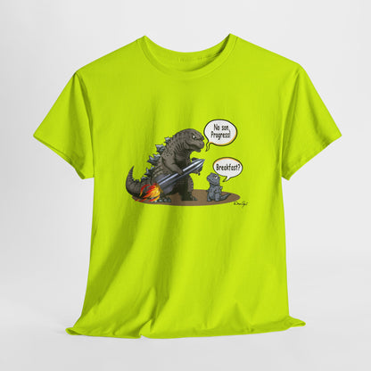 Godzilla, Son and SpaceX, Unisex Heavy Cotton Tee, print design, t-shirt, t-shirts, t-shirts, png, funny, cartoons, tee