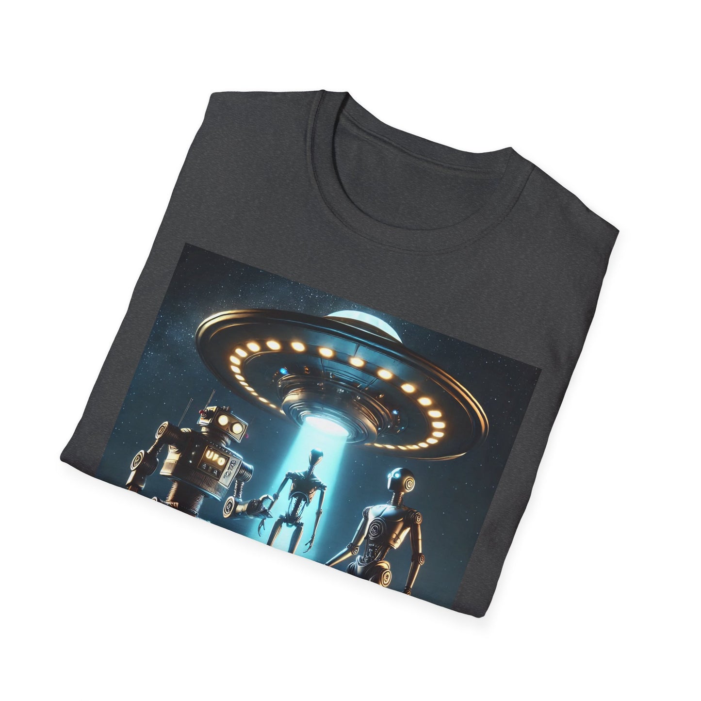 Retro Sci-Fi Unisex T-Shirt, Alien Design Shirt, Gift for Space Lovers, Cool Graphic Tee, Perfect for Sci-Fi Fans, Casual Wear