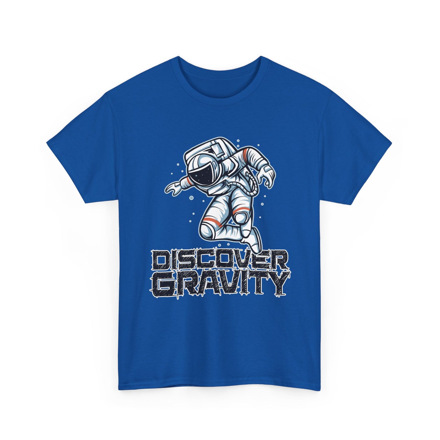 Discover Gravity. Unisex Heavy Cotton Tee - Fun Astronaut, Astronomy Graphic Tee - Unisex graphic design, png Express Delivery available