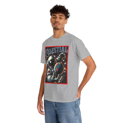 Celestial Astronaut Tee - Unisex Vintage Space Graphic T-Shirt, png, t-shirt, tshirts