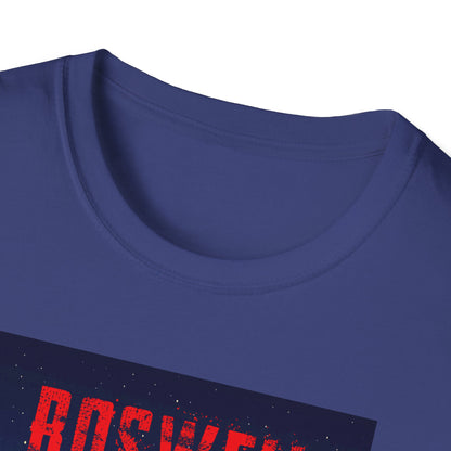 Roswell Alien Encounter Unisex T-Shirt, Retro Space UFO Tee, Sci-Fi Lovers Gift, Convention Wear, Extraterrestrial Tee, graphic design, png