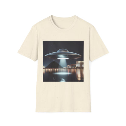 Vintage UFO Graphic Unisex T-Shirt, Retro Tee for Sci-Fi Lovers, Gift for Space Enthusiasts, Cool Alien Design, Unique Casual Wear