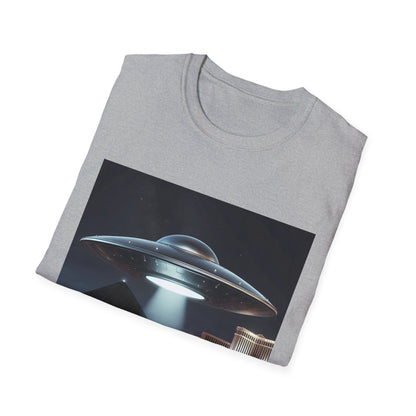 Las Vegas UFO, Vintage UFO Graphic Unisex T-Shirt, Retro Tee for Sci-Fi Lovers, Gift for Space Enthusiasts, Cool Alien Design, Unique Casual Wear