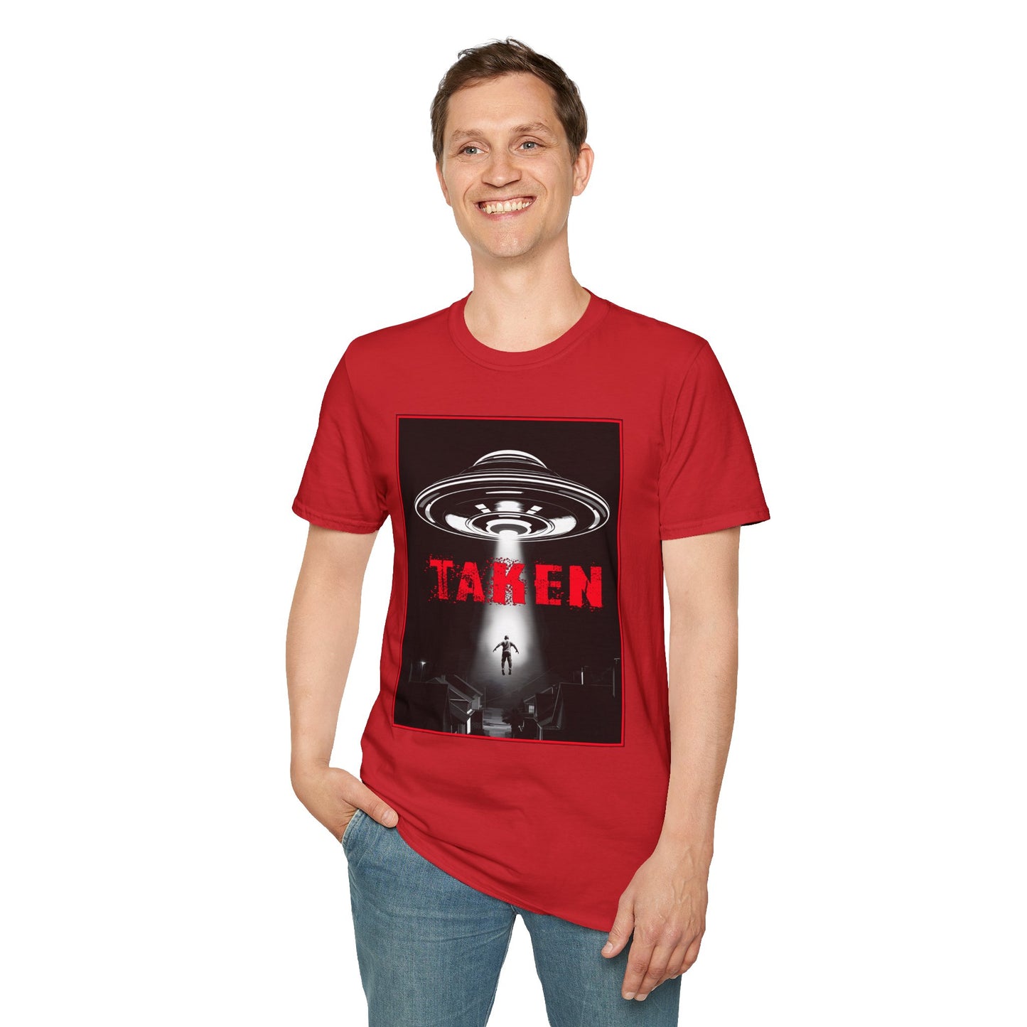 Taken, Alien Abduction, Unisex T-Shirt, Taken Graphic Tee, UFO Gift, Casual Wear, Sci-Fi Fan Apparel, Fun Statement Shirt, GraphicTees