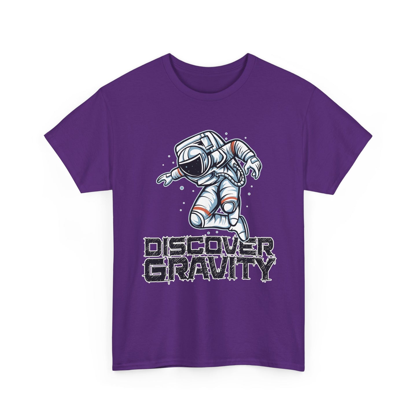 Discover Gravity. Unisex Heavy Cotton Tee - Fun Astronaut, Astronomy Graphic Tee - Unisex graphic design, png Express Delivery available
