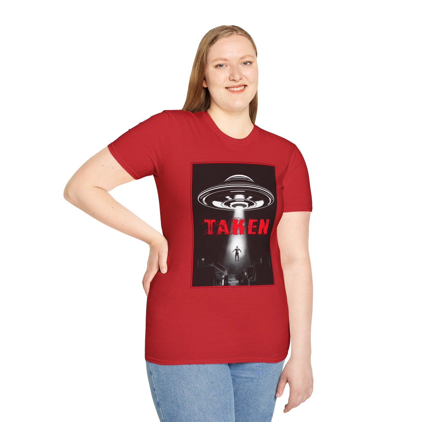 Taken, Alien Abduction, Unisex T-Shirt, Taken Graphic Tee, UFO Gift, Casual Wear, Sci-Fi Fan Apparel, Fun Statement Shirt, GraphicTees