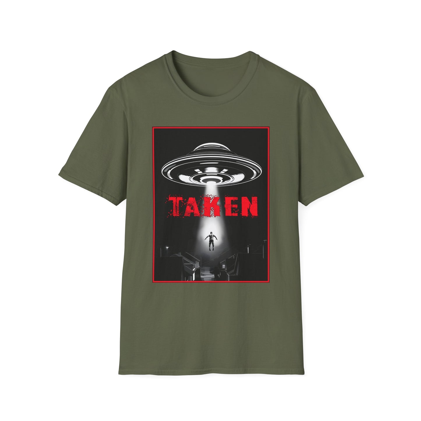 Taken, Alien Abduction, Unisex T-Shirt, Taken Graphic Tee, UFO Gift, Casual Wear, Sci-Fi Fan Apparel, Fun Statement Shirt, GraphicTees