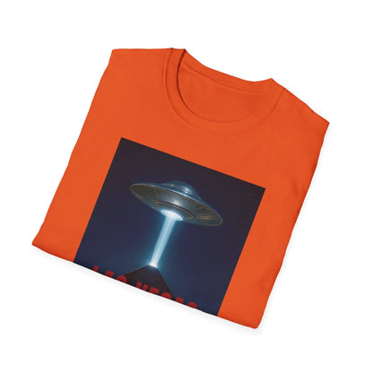 Luxor UFO, Las Vegas UFO Unisex Softstyle T-Shirt - Retro Nevada Design, graphic design, t-shirts, tshirts, tees, GraphicTees, png