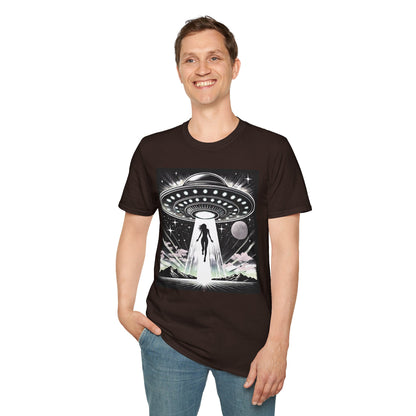 Cosmic Alien Abduction T-Shirt, Retro UFO Shirt, t-shirts, tshirts, Space Enthusiast Apparel, Graphic Tee, Gift for Sci-Fi Lovers, tees, png