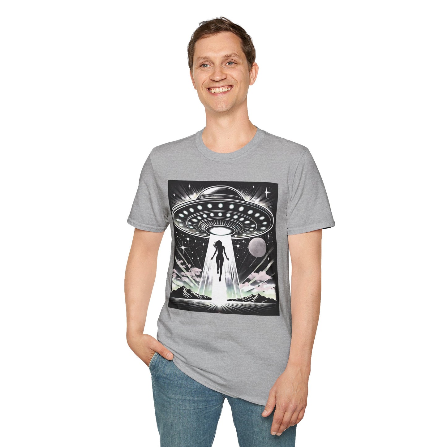 Cosmic Alien Abduction T-Shirt, Retro UFO Shirt, t-shirts, tshirts, Space Enthusiast Apparel, Graphic Tee, Gift for Sci-Fi Lovers, tees, png