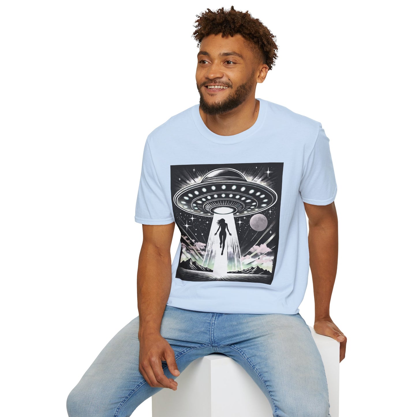 Cosmic Alien Abduction T-Shirt, Retro UFO Shirt, t-shirts, tshirts, Space Enthusiast Apparel, Graphic Tee, Gift for Sci-Fi Lovers, tees, png