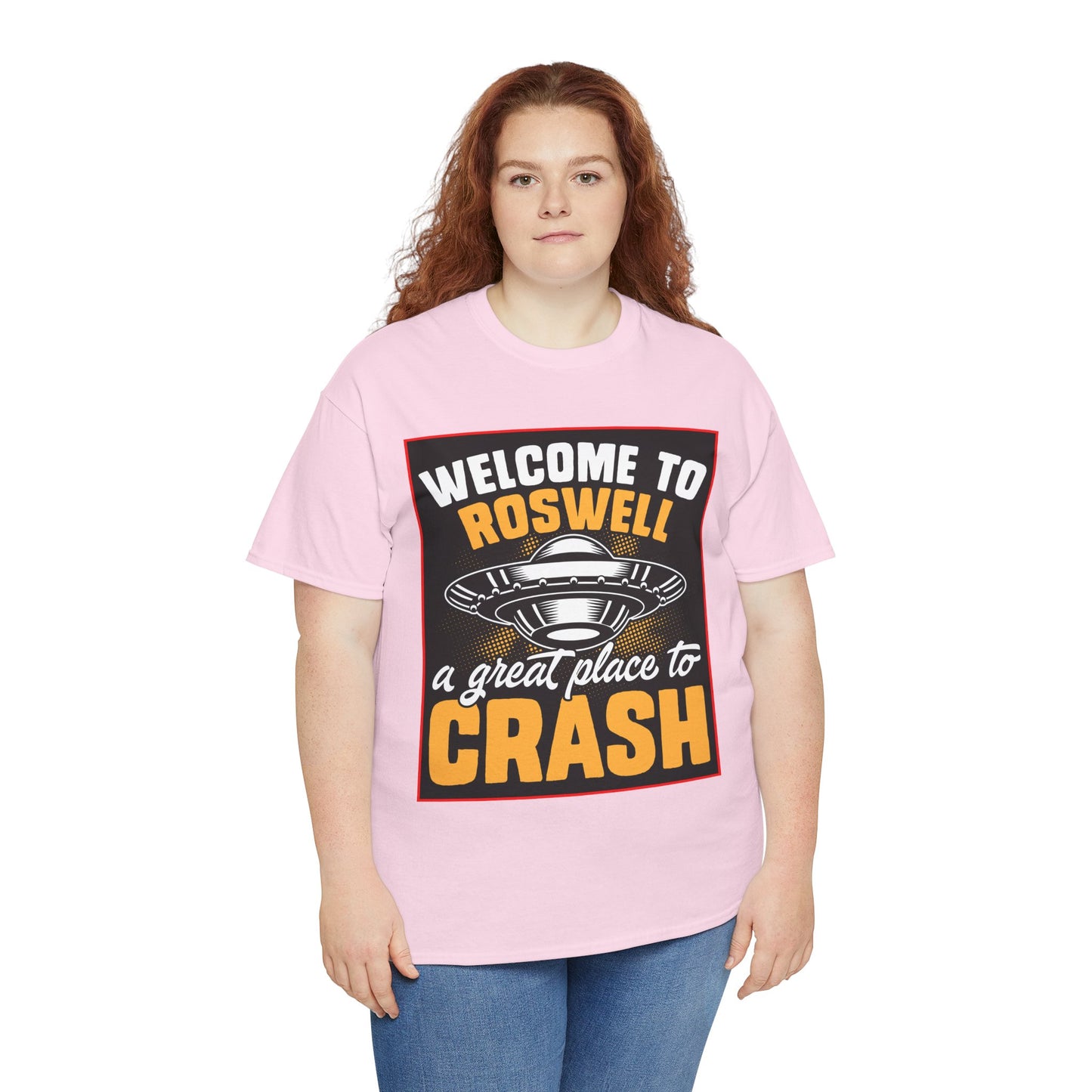 Roswell, UFO, Unisex Heavy Cotton Tee