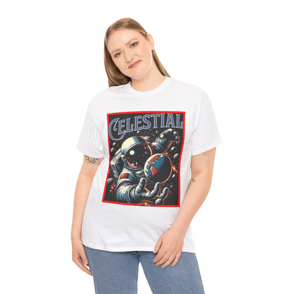 Celestial Astronaut Tee - Unisex Vintage Space Graphic T-Shirt, png, t-shirt, tshirts