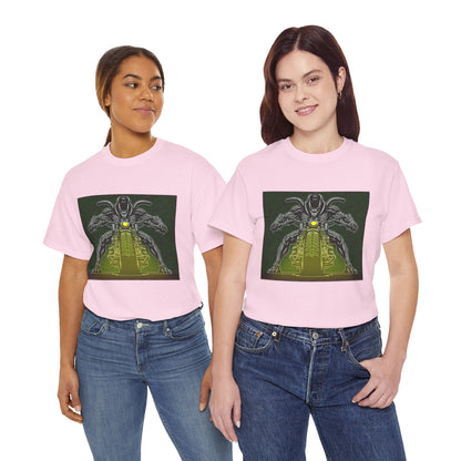 Alien Biker Neon Sci‑Fi Motorcycle T-Shirt
