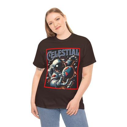 Celestial Astronaut Tee - Unisex Vintage Space Graphic T-Shirt, png, t-shirt, tshirts