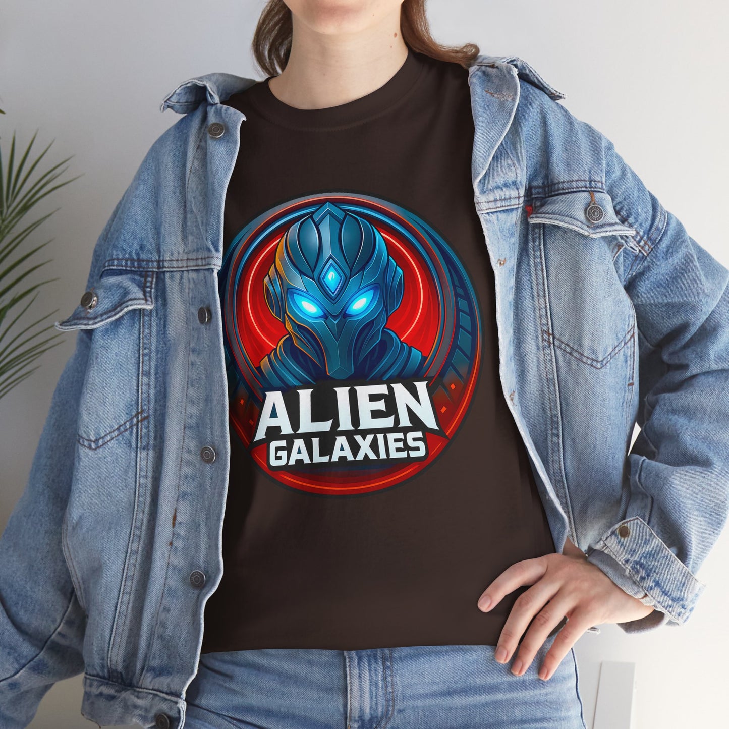 Alien Galaxies T-Shirt — Sci‑Fi Alien Emblem Tee, unisex, t-shirt, png, graphic design