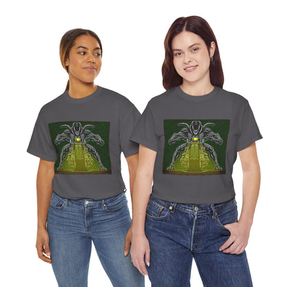 Alien Biker Neon Sci‑Fi Motorcycle T-Shirt