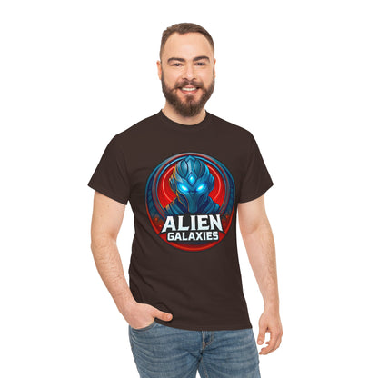 Alien Galaxies T-Shirt — Sci‑Fi Alien Emblem Tee, unisex, t-shirt, png, graphic design