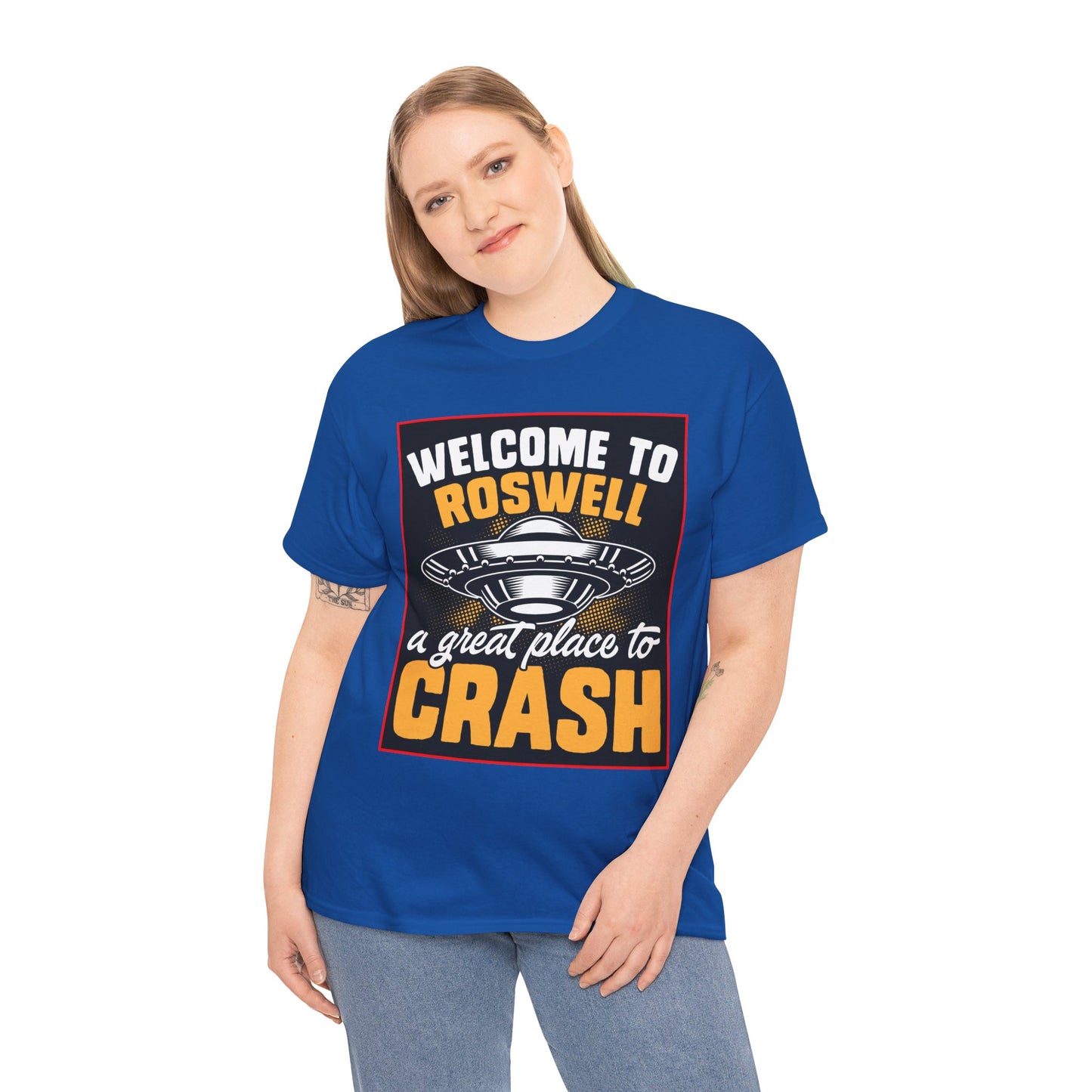 Roswell, UFO, Unisex Heavy Cotton Tee, graphic design, png, t-shirts, t-shirt, tshirts