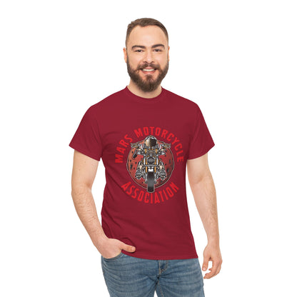 Mars Motorcycle Association Unisex Heavy Cotton Tee - Perfect Gift for Bikers