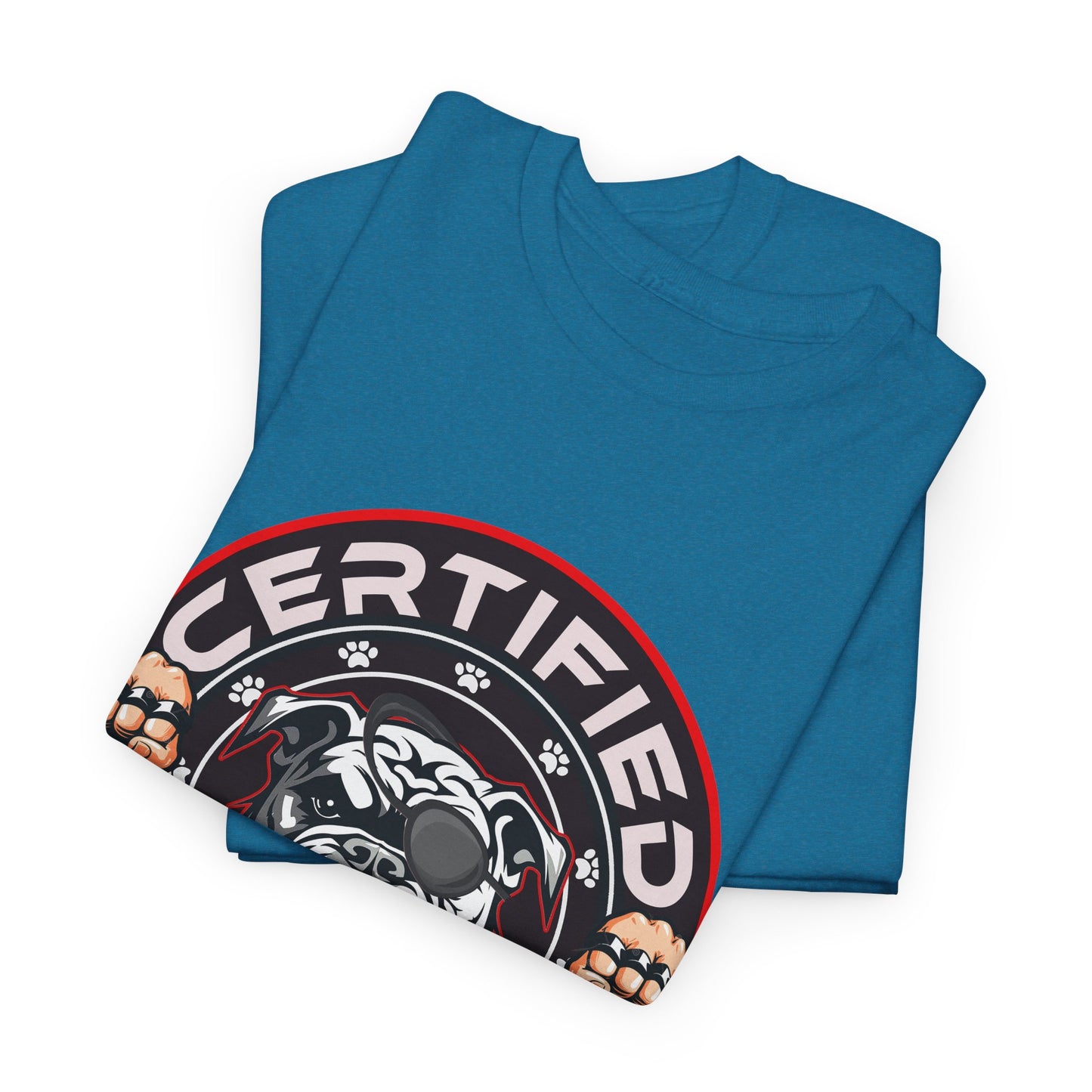 Certified Bounty Hunter, Unisex Heavy Cotton Tee, comedy, bulldog, print design, png, GraphicTees