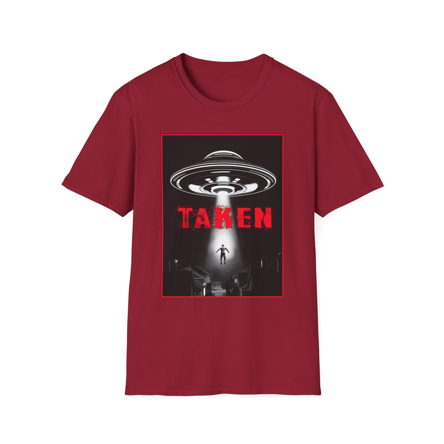 Taken, Alien Abduction, Unisex T-Shirt, Taken Graphic Tee, UFO Gift, Casual Wear, Sci-Fi Fan Apparel, Fun Statement Shirt, GraphicTees