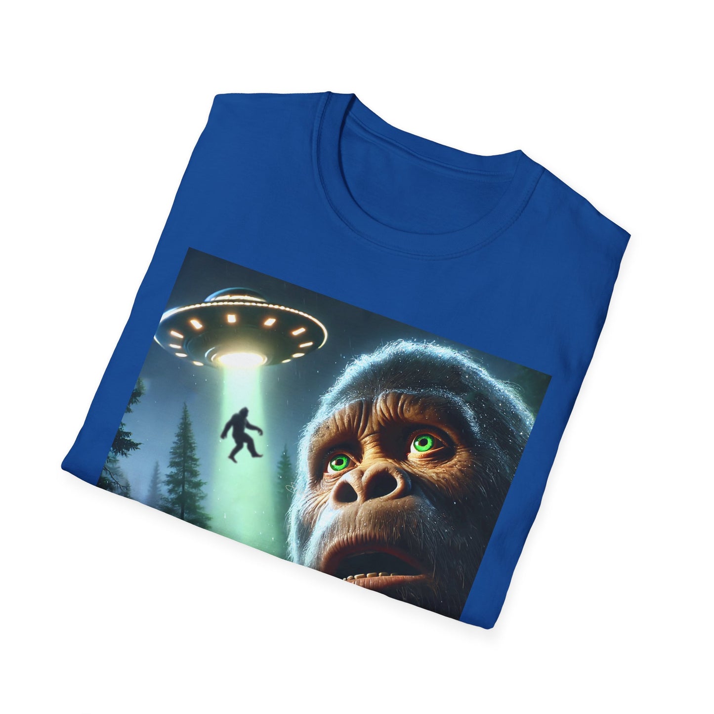 Bigfoot UFO Unisex T-Shirt, Funny Graphic Tee, Gift for Alien Lovers, Unique Summer Shirt, Casual Everyday Wear, t-shirt, tshirts, party, png, tshirt