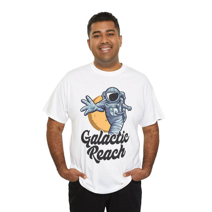 Galactic Reach, Astronaut, Unisex Heavy Cotton Tee, Express Delivery available, graphic design, png