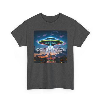 Retro Neon Alien UFO T-Shirt — "Conspiracy at DC" Graphic Tee