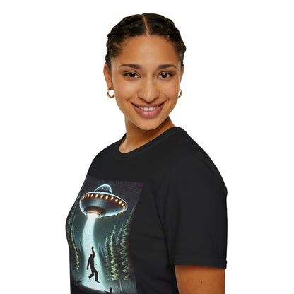 Funny UFO Abduction Unisex T-Shirt, Alien Theme Tee, Gift for Sci-Fi Lovers, Cool Graphic Shirt, Quirky Apparel, Unique Vintage Style
