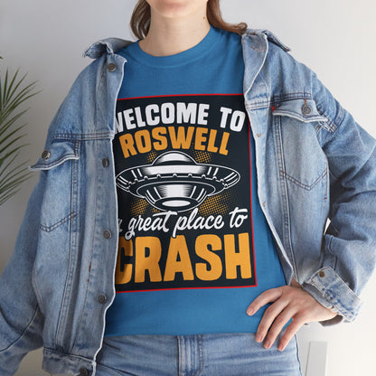 Roswell, UFO, Unisex Heavy Cotton Tee, graphic design, png, t-shirts, t-shirt, tshirts