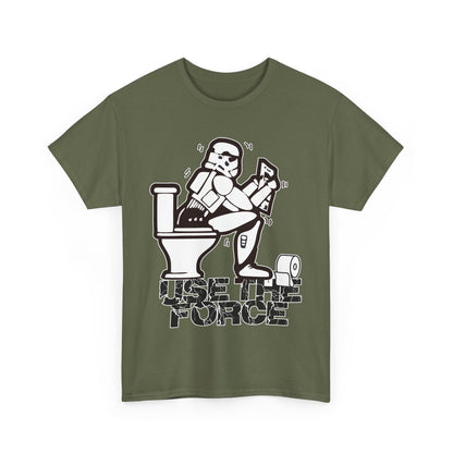 Use The Force, Unisex Heavy Cotton Tee, Star Wars, funny, restroom jokes, graphic design, png