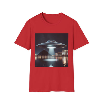 Las Vegas UFO, Vintage UFO Graphic Unisex T-Shirt, Retro Tee for Sci-Fi Lovers, Gift for Space Enthusiasts, Cool Alien Design, Unique Casual Wear